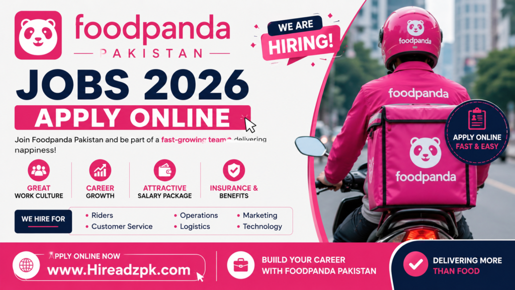 Foodpanda Pakistan Jobs 2026 – Latest Vacancies | Apply Online