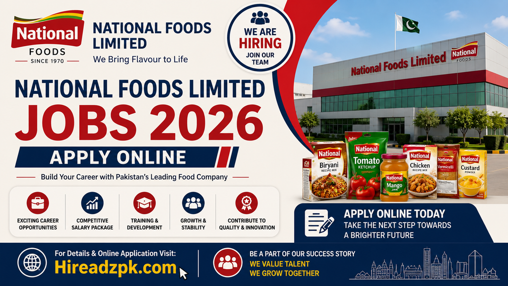 National Foods Limited Jobs 2026 – Apply Now | Male & Female
