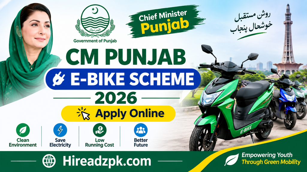 CM Punjab E-Bike Scheme 2026 – Apply Online & Application Form