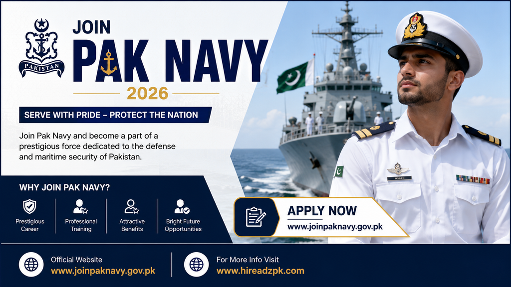 Join Pak Navy 2026 – Registration Open | Apply Online | Male & Female