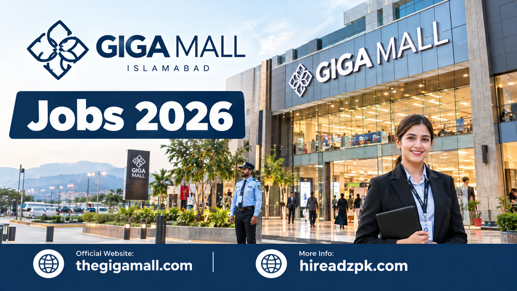 GIGA Mall Jobs 2026 – Apply Online | Male & Female