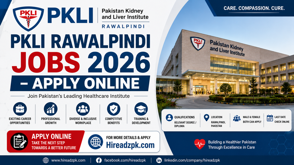 PKLI Rawalpindi Jobs 2026 – Online Registration | Jobs.Pkli.Org.Pk